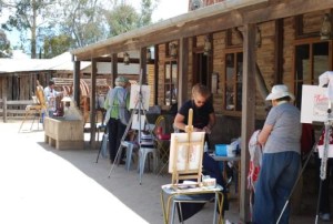 Plein air painting at the Pioneer Settlement - Swan Hill
