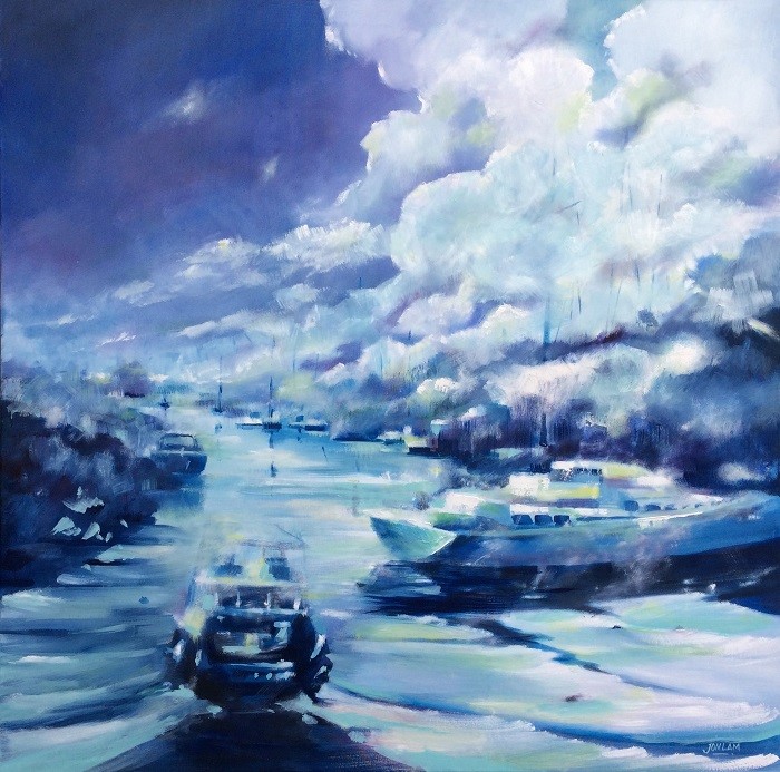 thumbnail_390 Misty Blue 30-01-2018. Oil 90x90