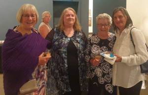 Photo of Members of MASH at the opening of their 21st Birthday exhibition