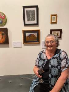 Photo of Members of MASH at the opening of their 21st Birthday exhibition