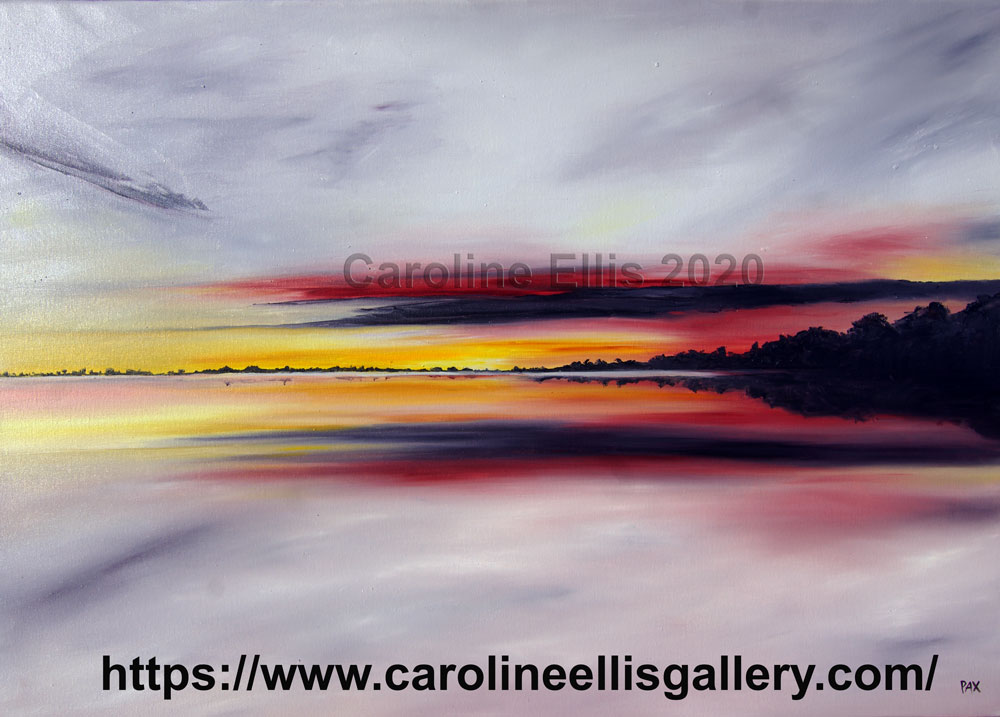 Image of a painting in the Group's 21st Birthday Exhibition