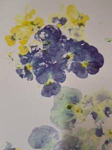 Image of hammered flowers from workshop