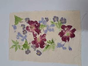 Image of hammered flowers from workshop
