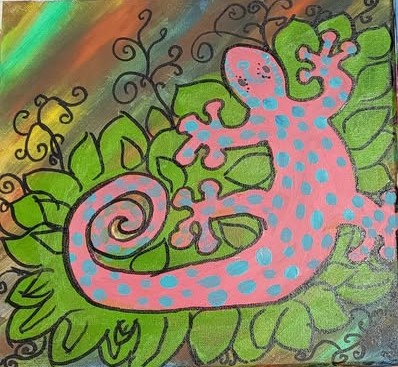 Paintings of funky animals