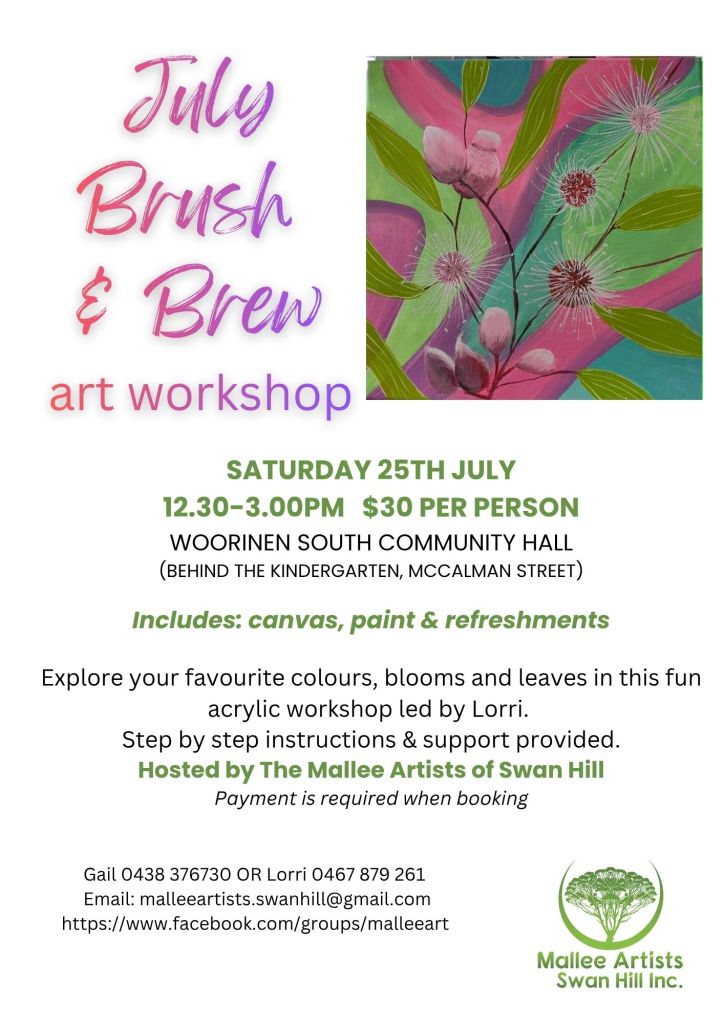 image of a poster with a floral painting